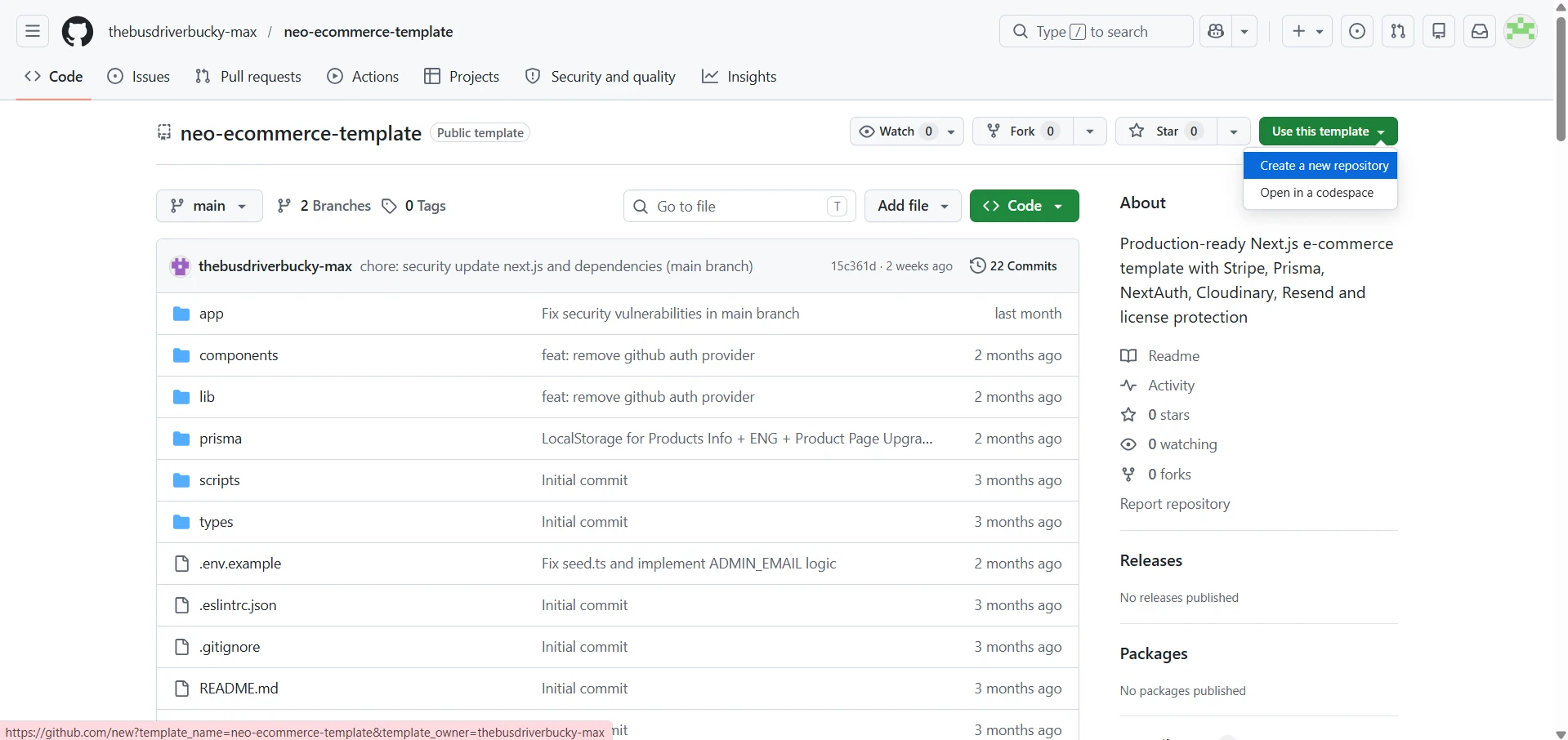 Access your GitHub repository — screenshot 1